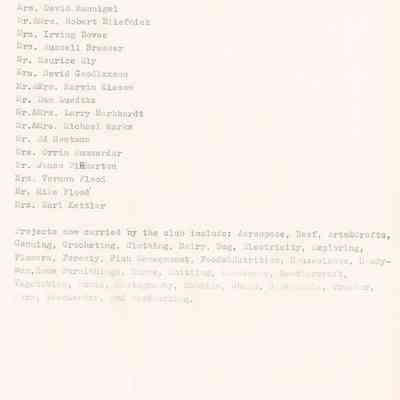 Page 3 of Historical info on Weeping Willow 4-H Club