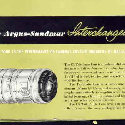 Instruction Booklet Argus C-3