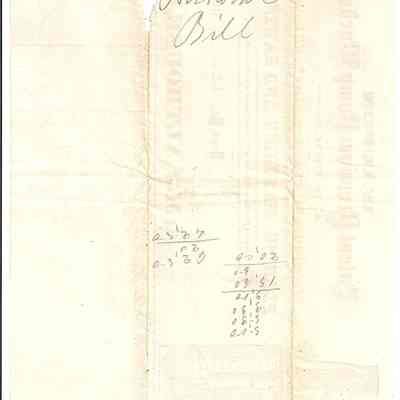 Bill from Althouse Pump Company.
