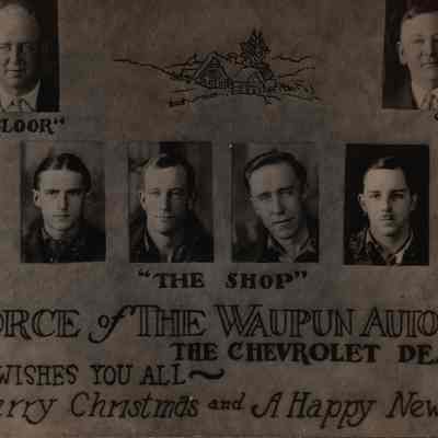 Postcard, Waupun Auto Sales