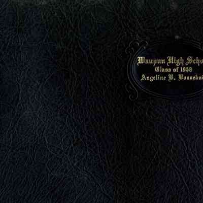 Diploma, Waupun High School, Class of 1938, Angeline Blanche Vossekuil