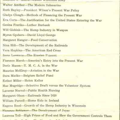 List of Theses and by whom.