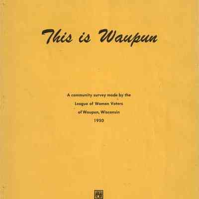 This is Waupun, A community survey