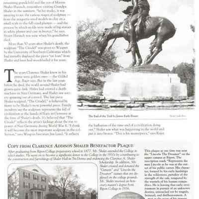 RIPON Magazine-1999-article on Shaler.