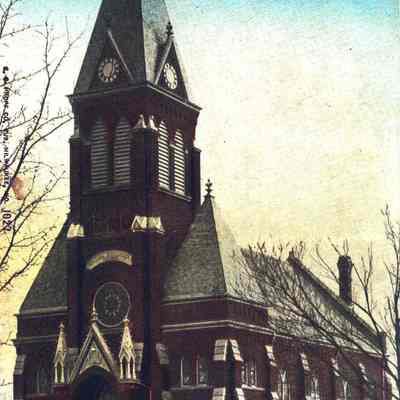 Postcard, Church, Immanuel Lutheran, #1027