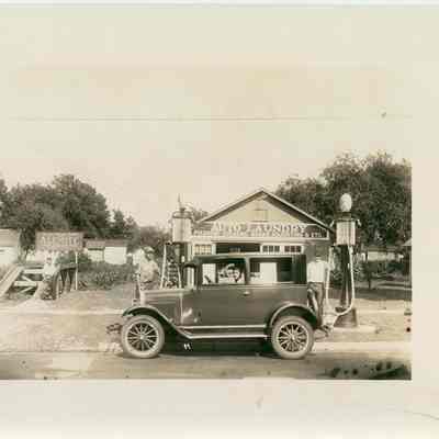 Photograph, Auto Laundry Service Station