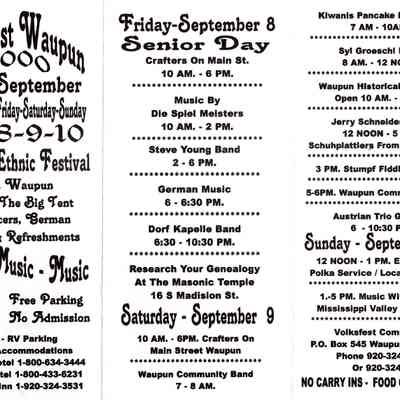 Volksfest Waupun 2000