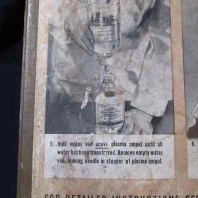 Steps in applying plasma I.V.
