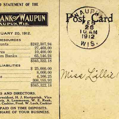 Back of Postcard