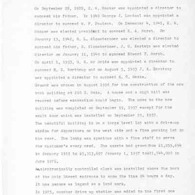 Page 2 of Historical info on The National Bank of Waupun