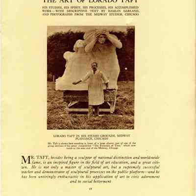 Booklet, The Art of Lorado Taft, A Mid-Western Sculptor
