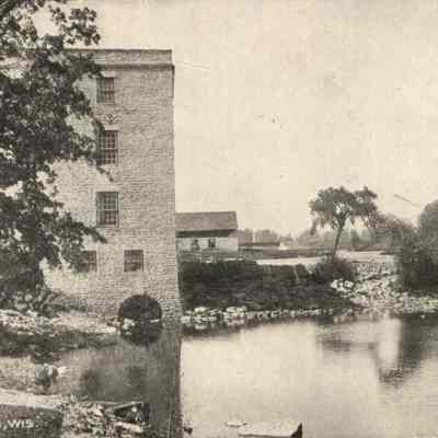 Postcard, Canning Factory, Mill & Dam, #7252