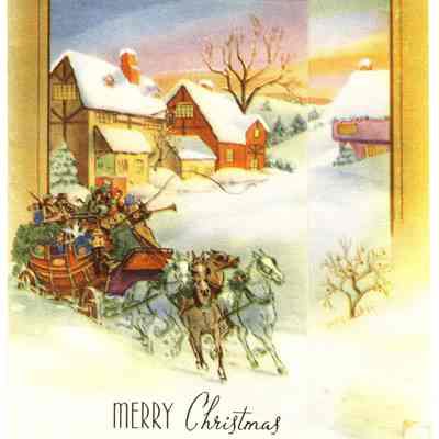 Greeting Card, WWII, Christmas, 1943