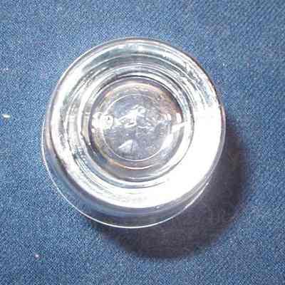 Shot glass with Oklahoma, "End of the Trail."