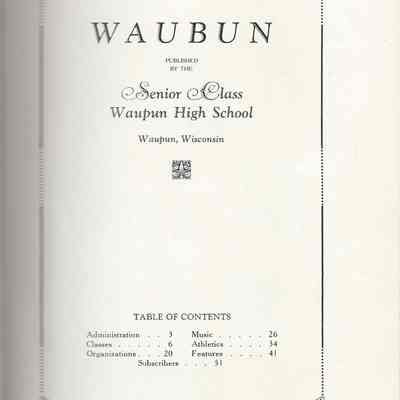 Waubun 1933