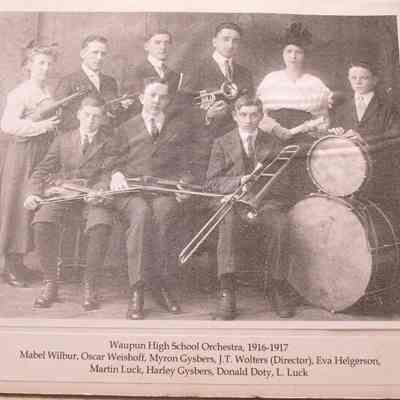 Waupun High School Orchestra 1916-1917