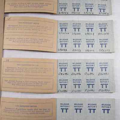Inside cover and T-1 gas rations