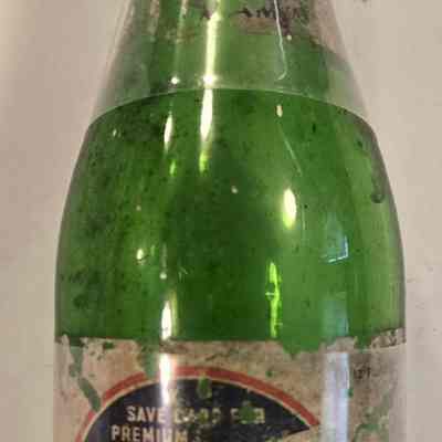 Bottle, Twang Soda, Green Glass, Root Beer