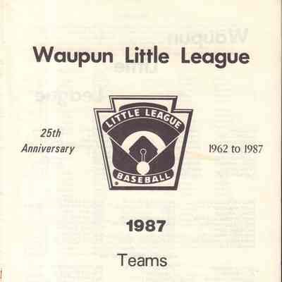 Program, 1987 Little League