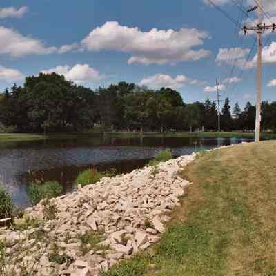 Photograph, Mill Pond, Cemetery, Charles Osteen