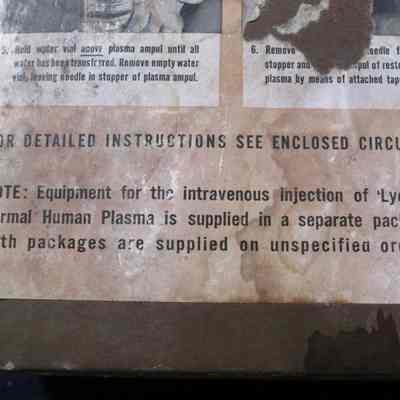 Note about equipment in box.