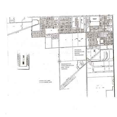 Map with current and proposed annex