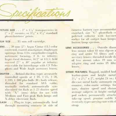 Instruction Booklet Argus C-3