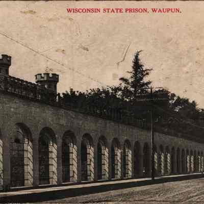 Postcard, Corrections, Wisconsin State Prison