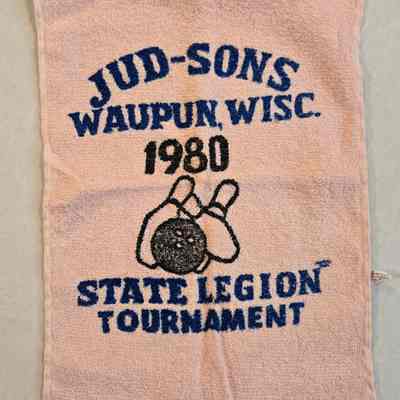 Towel, Jud-Sons Bowling State Legion Tournament 1980
