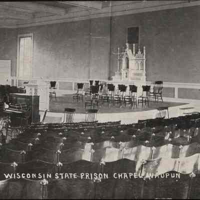 Postcard, Corrections, Wisconsin State Prison, Chapel