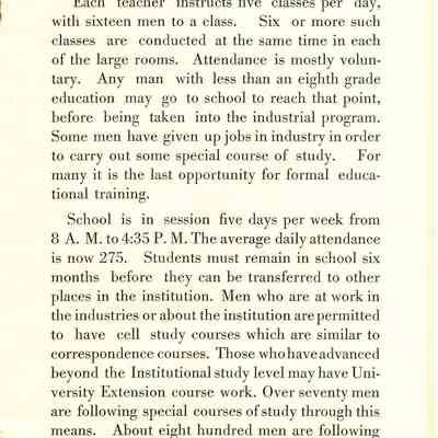 Visitor's booklet from the Prison.