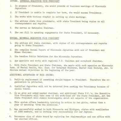 VP duties, system advantages