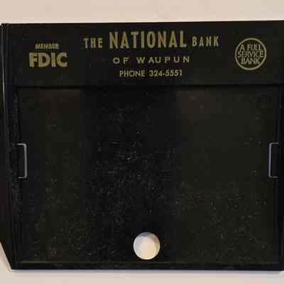 Calendar Holder, National Bank