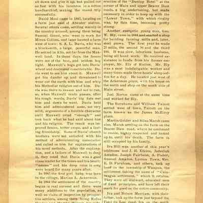 Page from Historical Sketch of Waupun