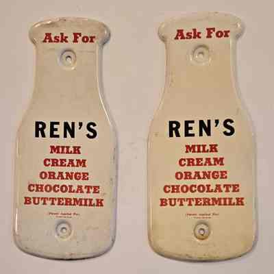 Advertisement, Metal, Rens Dairy
