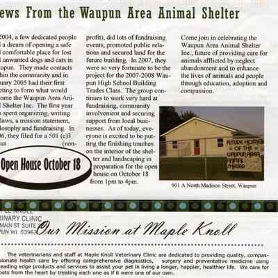 Animal Shelter News