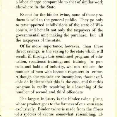 Visitor's booklet from the Prison.