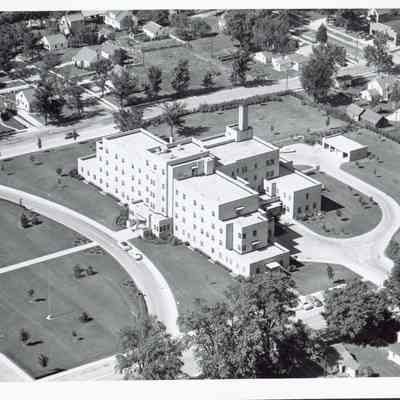 Waupun 1950's aerial photos.