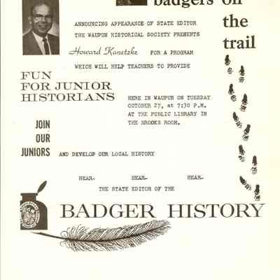 YOUNG BADGER ON THE TRAIL
