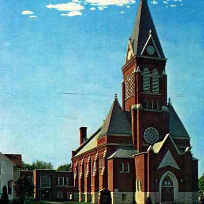 Postcard, Church, Immanuel Lutheran, #J75610-B