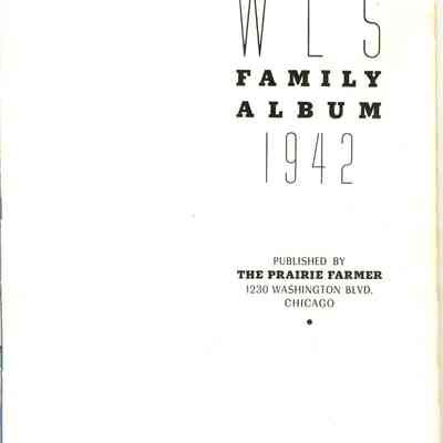 Inside page from WLS Family Album