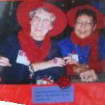 B. Vanderkin & J. Galler at Christmas party