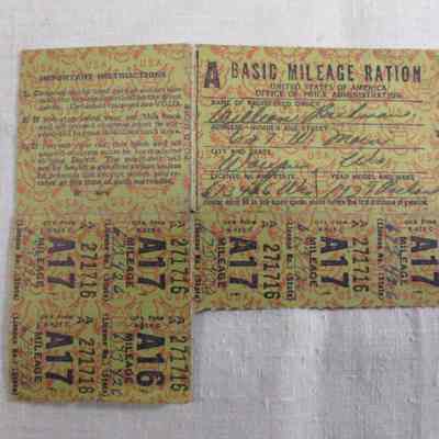 A Basic Milage Ration coupons w/ ID