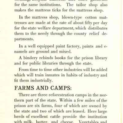 Visitor's booklet from the Prison.