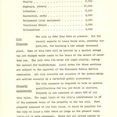 Financing/Property Assessments