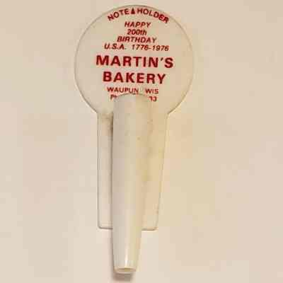 Note Holder, Martin's Bakery