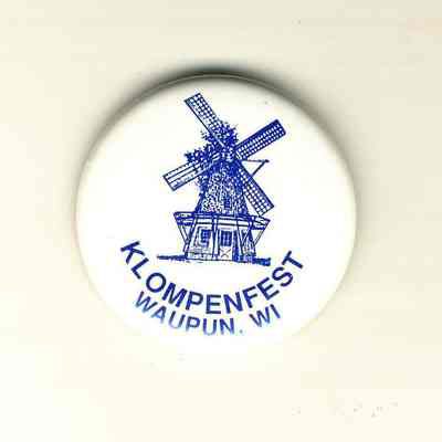 Klompenfest, Dutch Windmill, Button/Pin