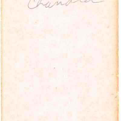 Back of photo of Mrs. F. Chandler.