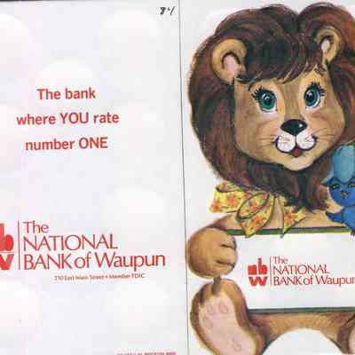 Coin Collection Book, National Bank of Waupun