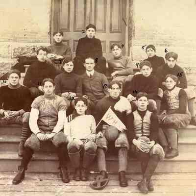Portrait, Waupun High School Football Team, 1903
